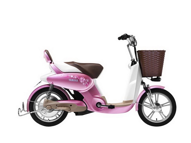 Xe đạp điện Yamaha Cuate Girl F2 màu hồng